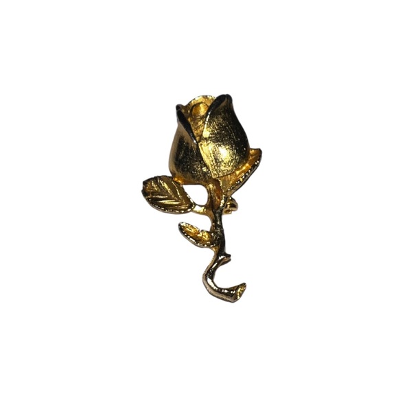 Vintage DuBarry Fifth Avenue Golden Rose Brooch
